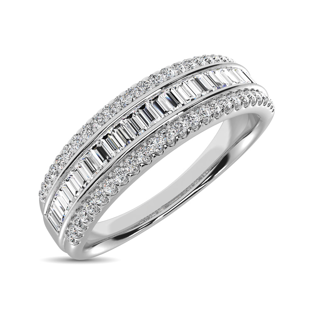 Diamond FashionAnniversary Ring In 14k White Gold