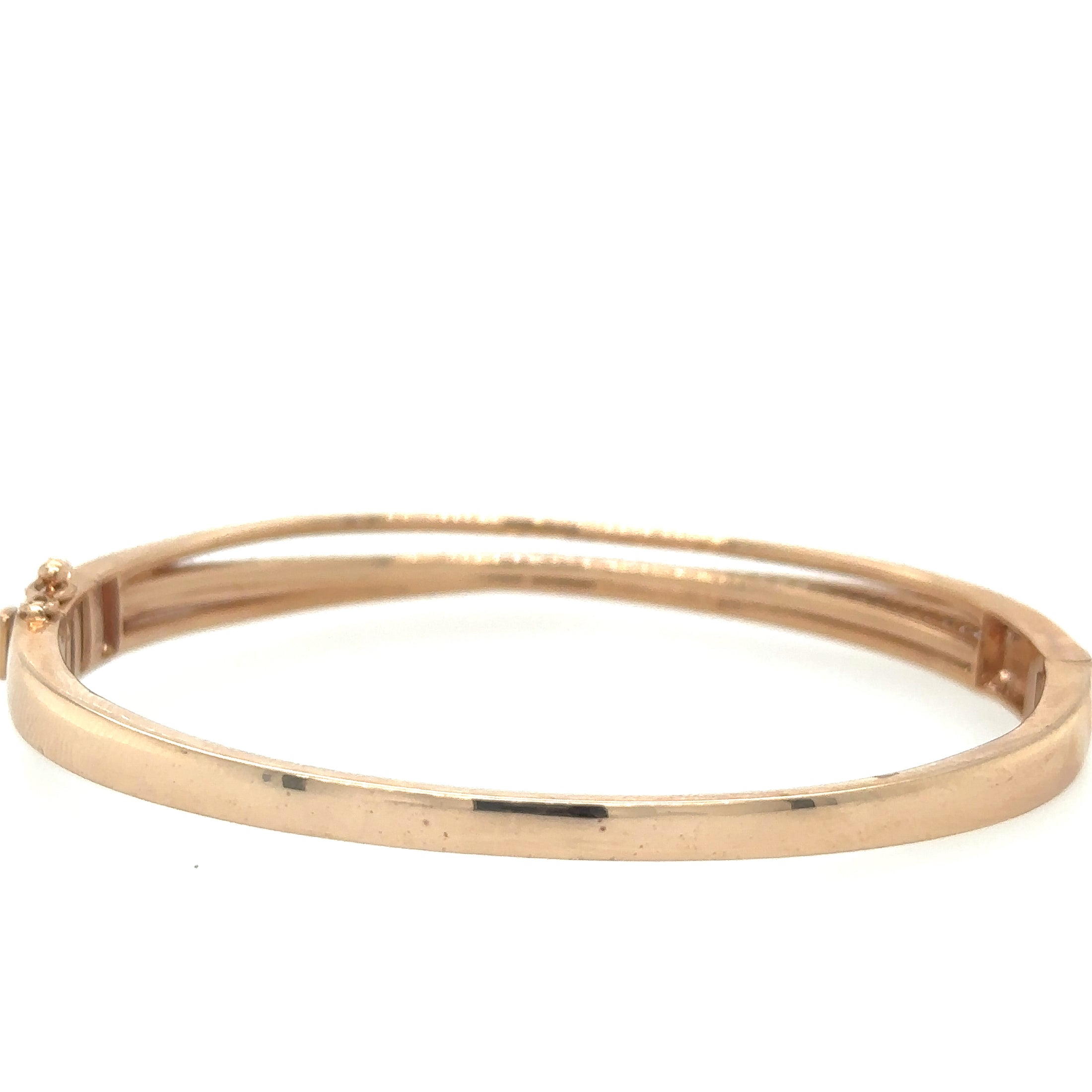 14K Rose Gold Bangle 1.41 TCW