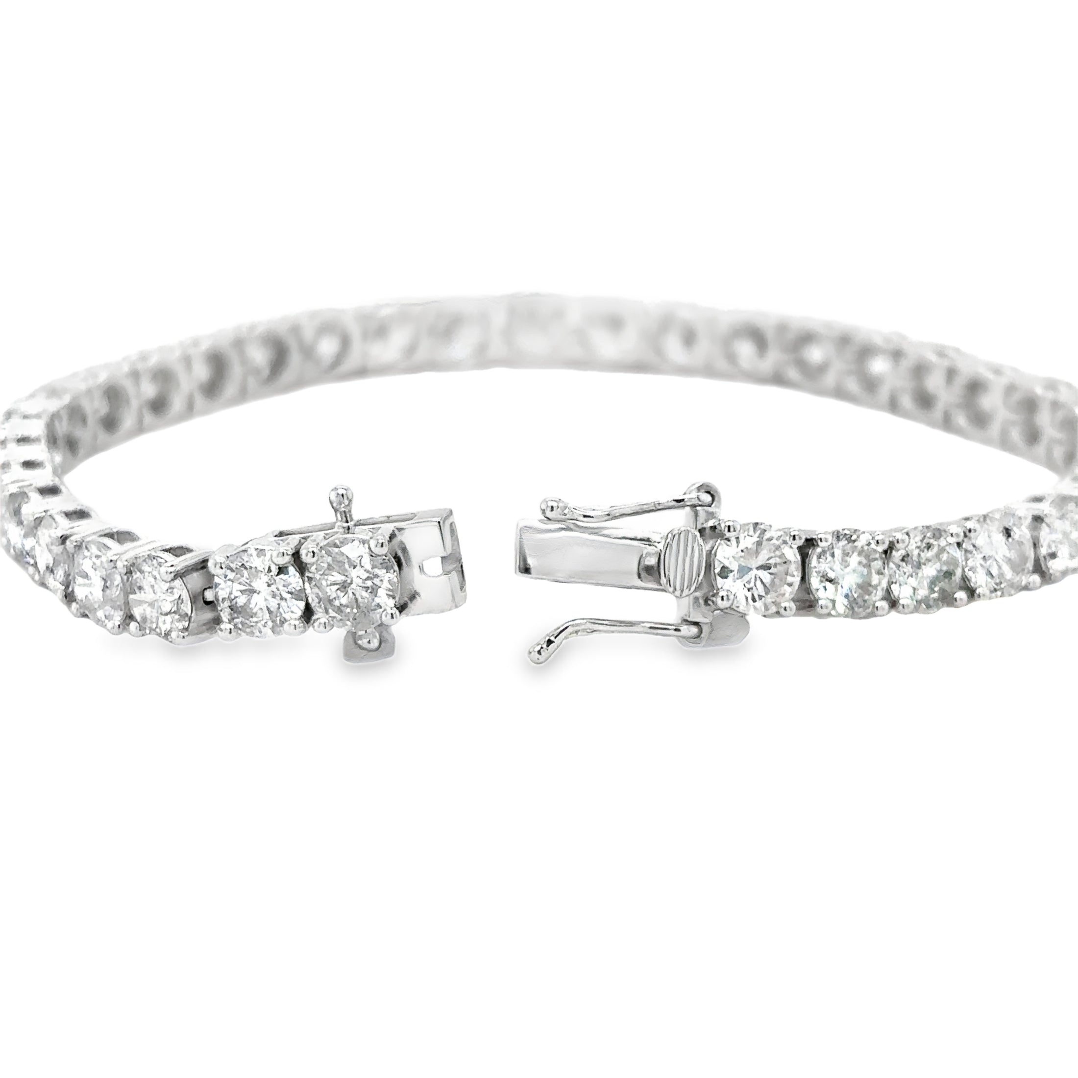 14K White Gold Diamond Bracelet  14.57 TCW