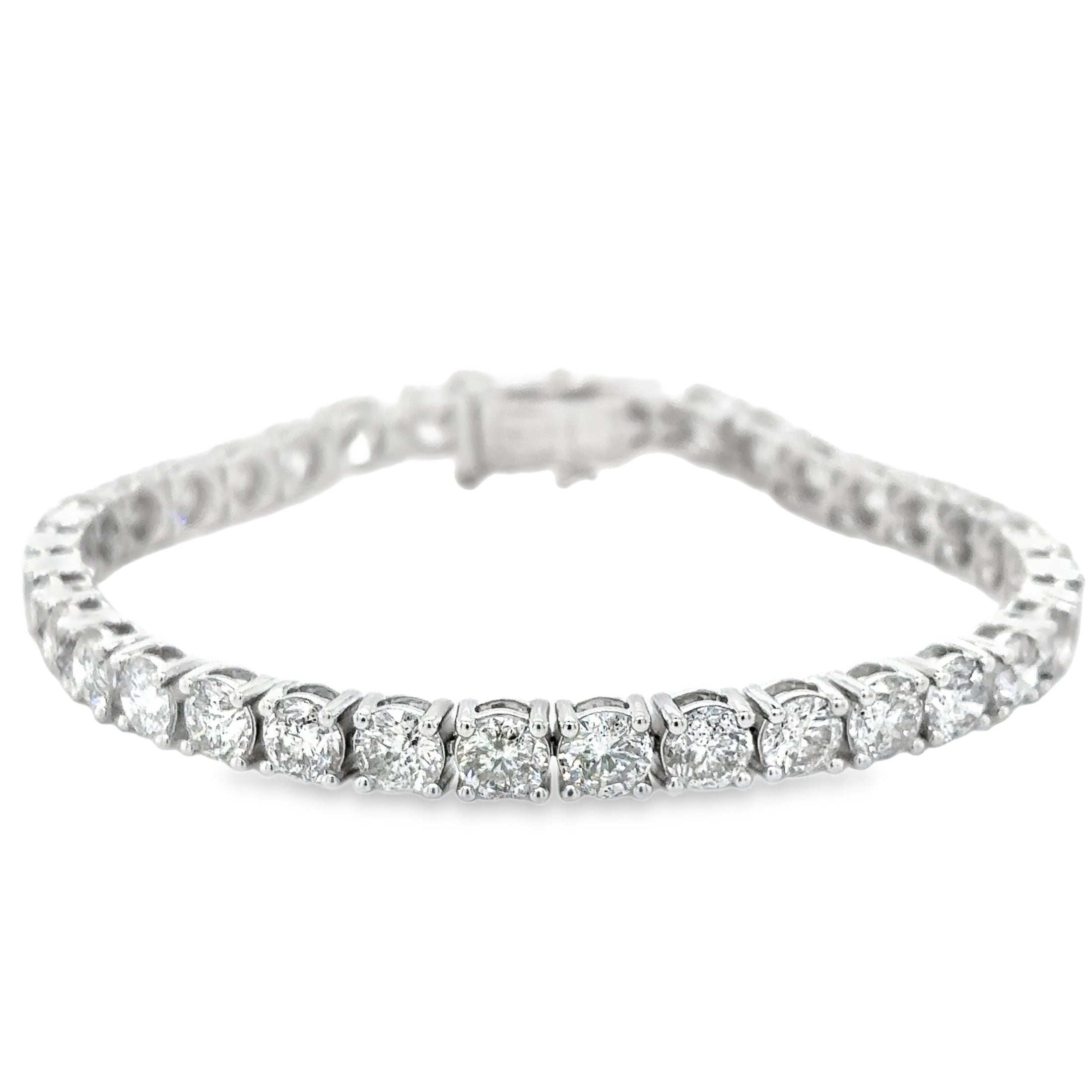 14K White Gold Diamond Bracelet  14.57 TCW