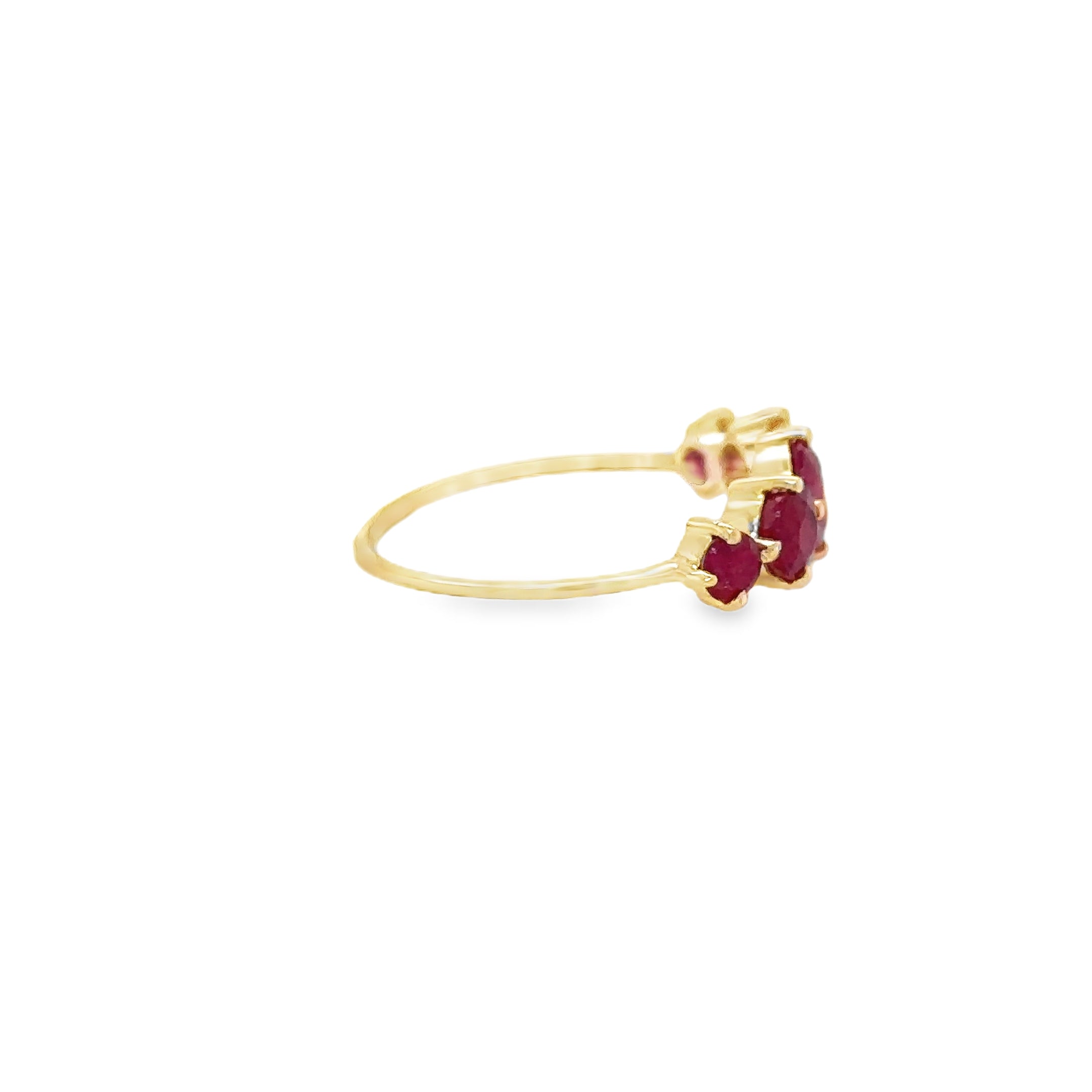 Anillo Rubí En Oro Amarillo De 14K, 1.70CT