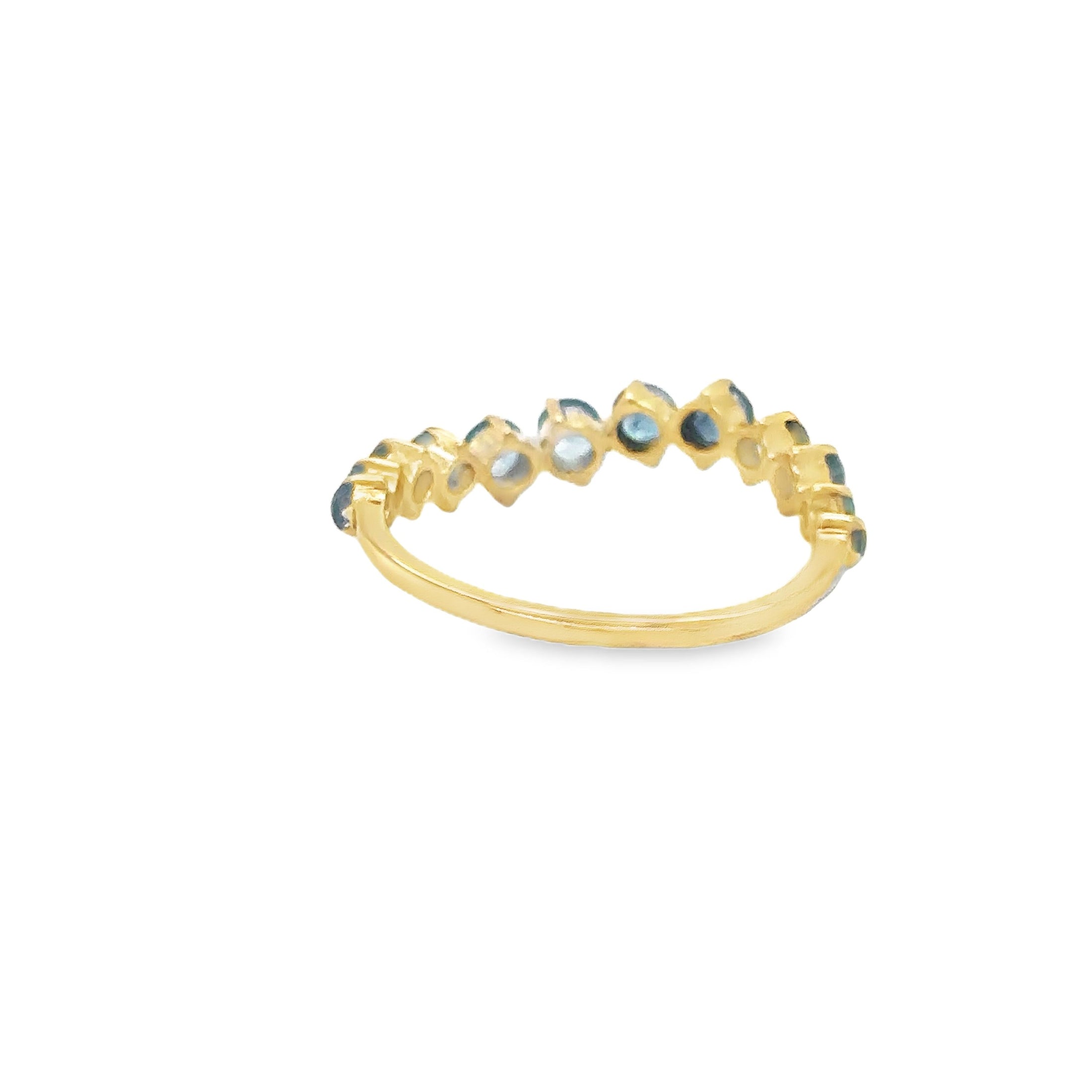 Anillo Topacio En Oro Amarillo De 14 K, 1.10CT