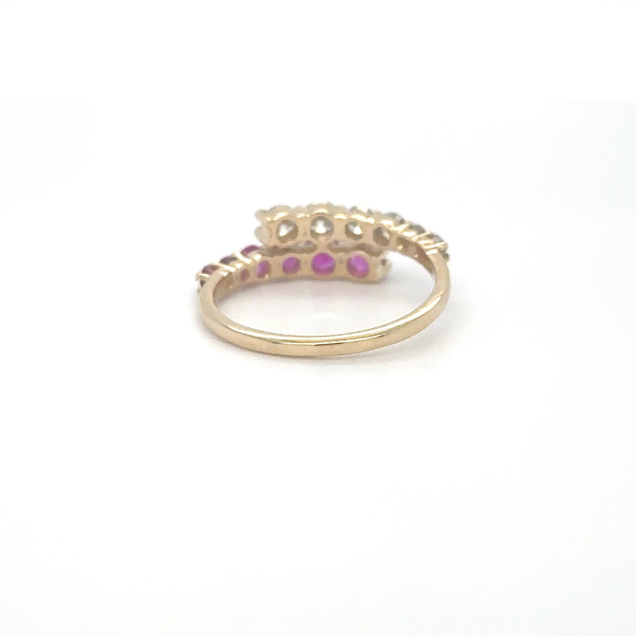 14K Yellow Gold Ruby & Diamond Ring 0.95 TCW