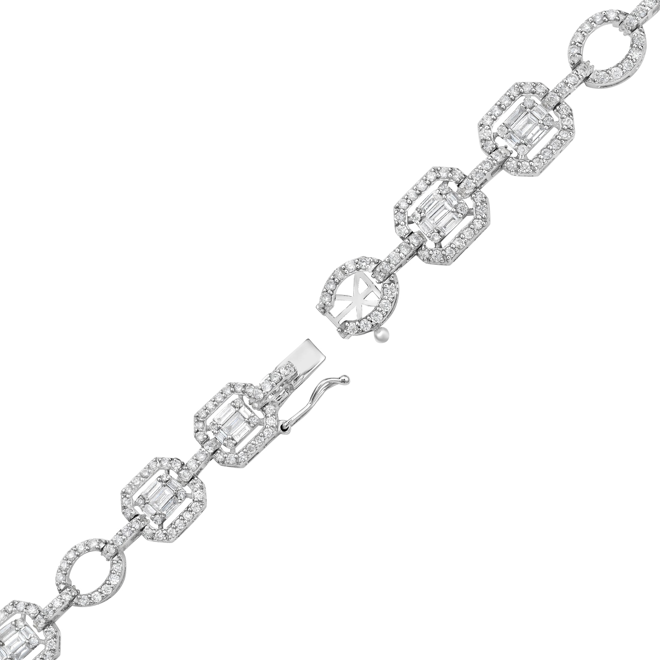 18K White Gold Diamond Necklace 1.03 TCW