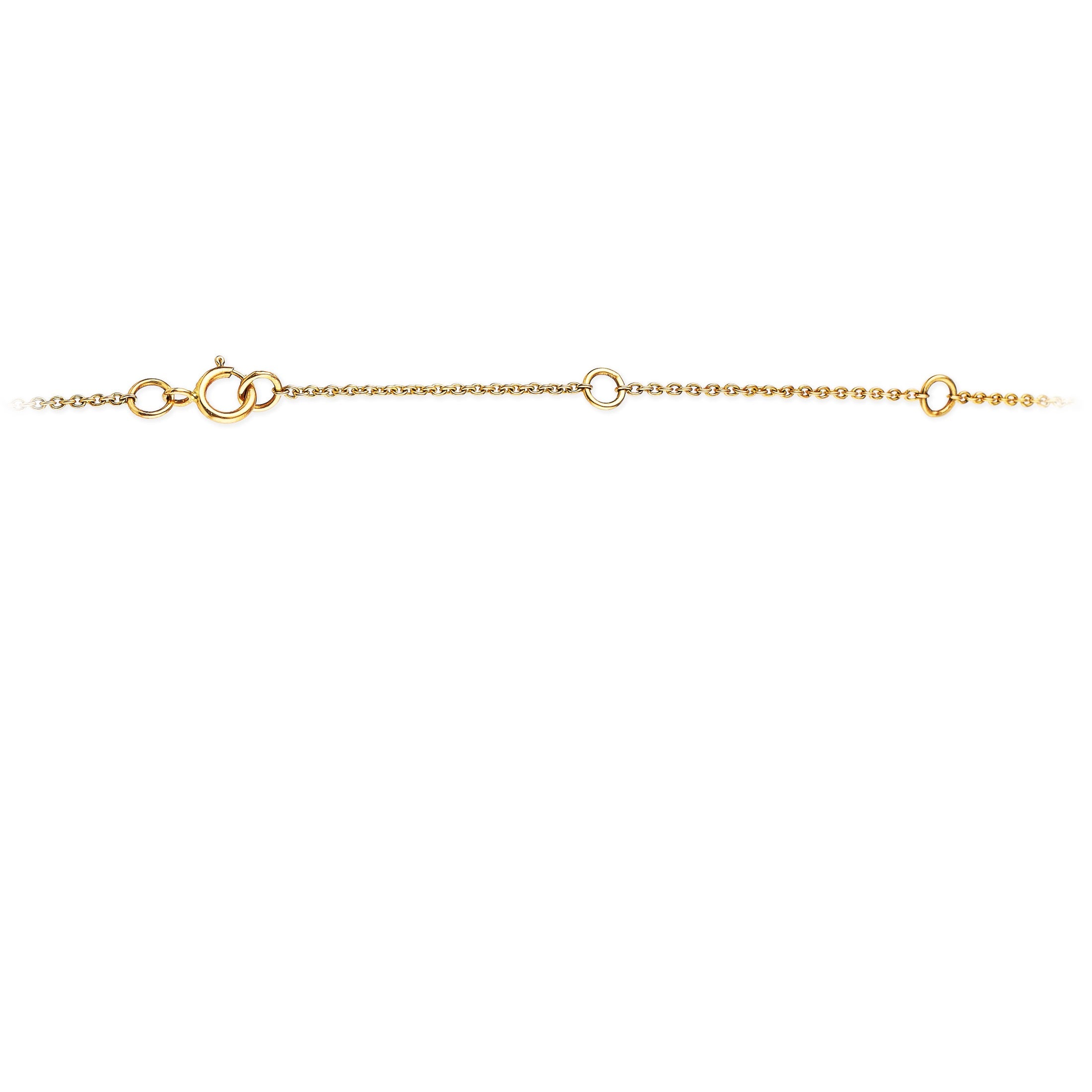 14K Yellow Gold Baguette Diamond Curved Bar Necklace  0.36 TCW