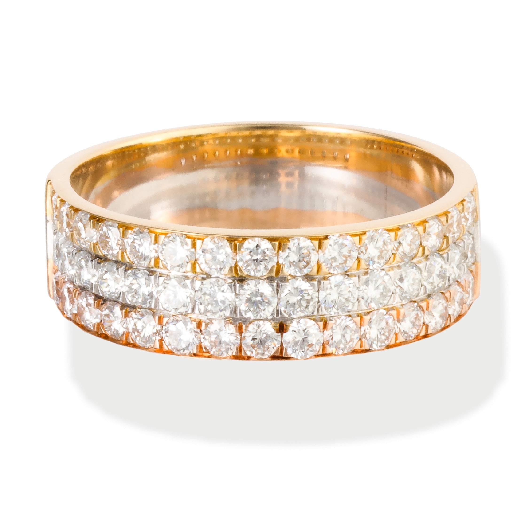 Tri Color Gold Diamond Ring B& 0.93 TCW